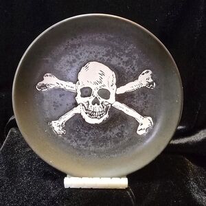 NOS Threshold Gray Stoneware Appetizer 6" Plate (4 pc. Set)